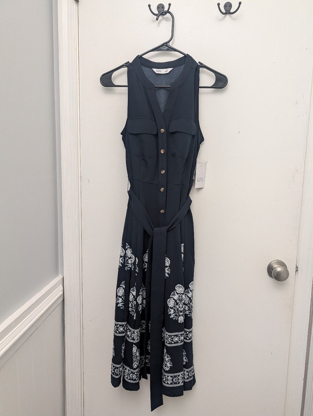 Croft And Barrow Navy Blue Dress